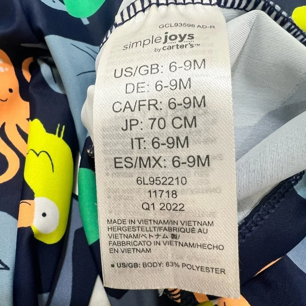 Carter's Kids Swimwear - Navy and Orange